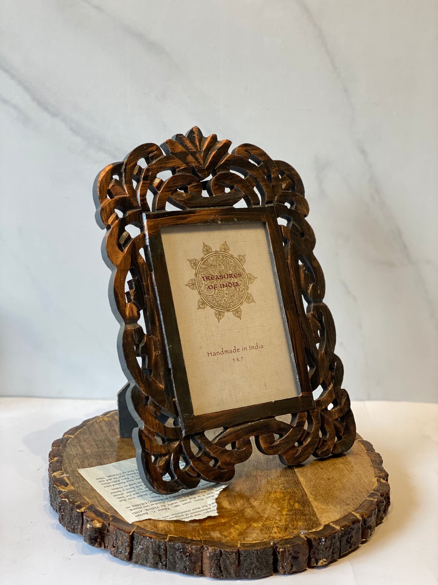 King carved frame