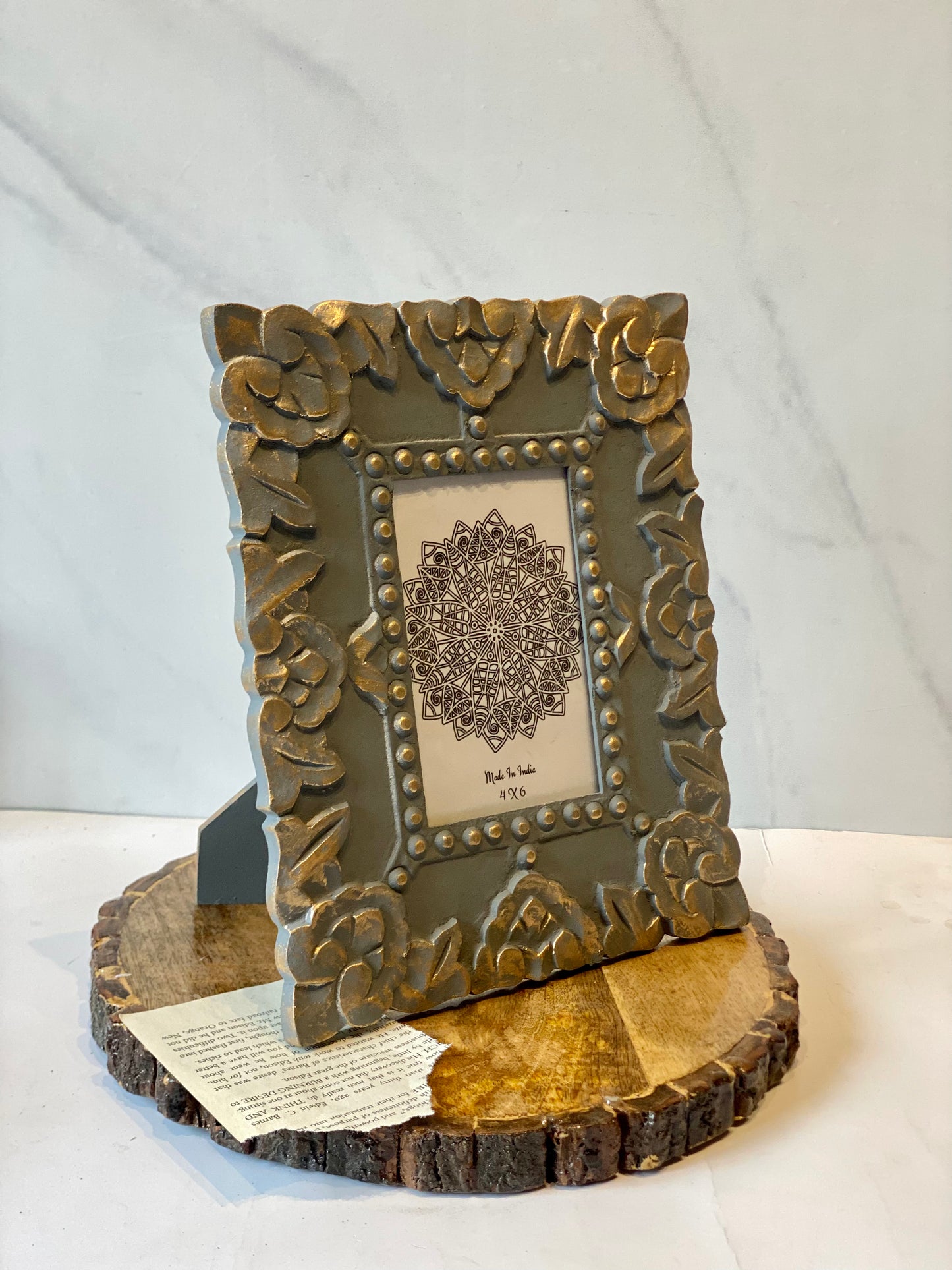 Carved photo frame