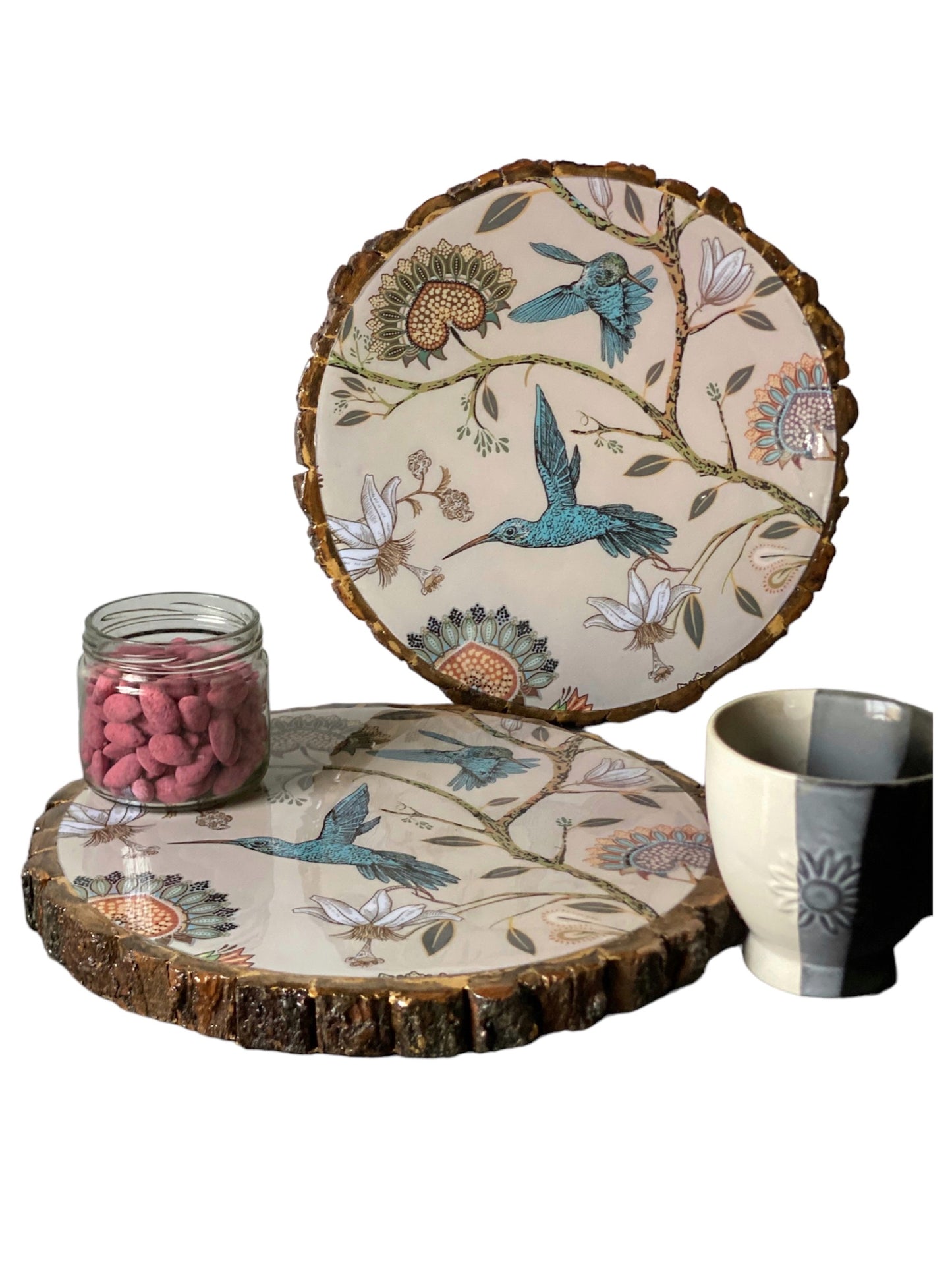 Hummingbird Haven Round  Platter