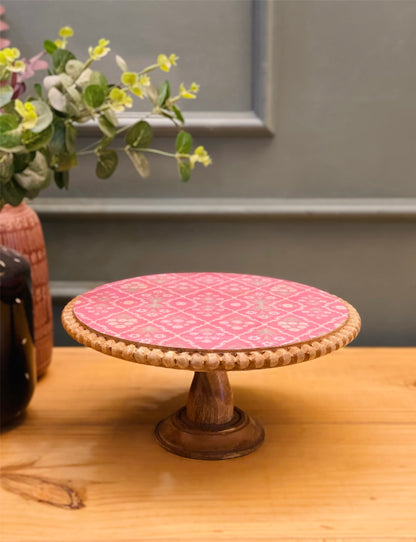 Classic Pink Tapestry cake stand